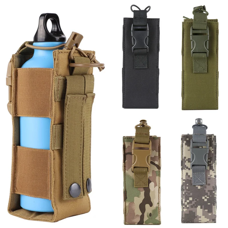 Edc Carry Holster - x1 Molle Wasserflaschen-Holster-Beutel, Outdoor-Sport, Reiten, Camping,