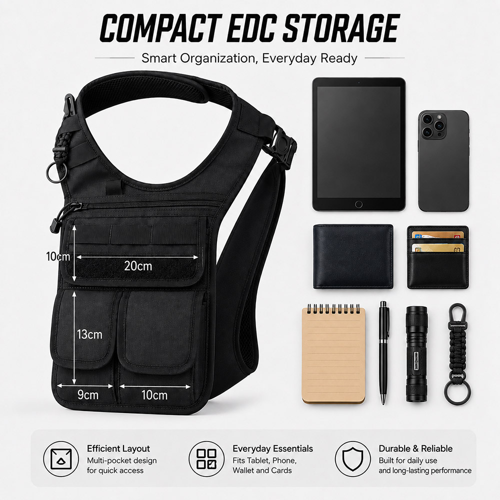 QX Taktische Verdeckte Umhänge – Edc Concealed Carry Bag Bewertung und Preis